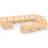 vidaXL 3076229 Loungeset, Bord inkl. 13 Soffor