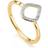 Monica Vinader Gold Riva Mini Kite Stacking Ring Diamond