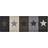 vidaXL Stars Multifarve 60x300cm