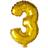 Globos XL Guld Folie tal ballon 3