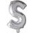 Letter Balloons S 100cm Silver