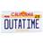 Back To The Future Back to The Future Outatime Licence Plate Replica