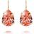 Caroline Svedbom Mini Drop Clasp Earrings - Gold/Rose Peach