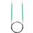 Knitpro Zing Rundpinde Aluminium 150cm 8,00mm 59in US11 Emerald