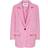 Only Lana Berry Long Blazer - Pink/Fuchsia Pink