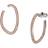 Michael Kors Elin Hoop Earrings - Rose Gold/Transparent