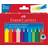 Faber-Castell Wax Crayons Triangular 12-pack