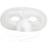Creativ Company Halvmaske, H: 10 cm, B: 17,5 cm, hvid, 12stk