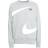 Nike Sportswear Swoosh Fleece Crew Sweatshirt - Dark Grey Heather/White