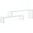 vidaXL Tempered Glass Soffbord 30x110cm 2st