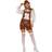 Fiestas Guirca Brune Lederhosen Shorts Dame