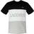 Lacoste 3D Lettered Colorblock Crew Neck T-shirt - Black/White/Grey Chine