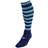 Precision Pro Hooped Football Socks Kids - Navy/Sky Blue