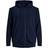 Jack & Jones JJEBASIC Sweat Zip Hood Noos PS Maglione Cardigan Navy Blazer