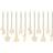 PartyDeco Gift Tags Wooden Mix Beige 12-pack