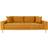 House Nordic Lido Mustard Yellow Sofa 210cm 3 personers