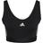 Adidas Essentials 3-Stripes Crop Top With Removable Pads - Black/White Female