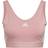 Adidas Women's Essentials 3-Stripes Crop Top - Wonder Mauve/White