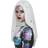 Smiffys Cosmic Wig White & Silver