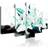 Arkiio Turquoise Lilies and Stones Tavla 200x100cm