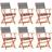 vidaXL 3086964 6-pack Garden Dining Chair