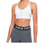 NIKE Indy Light-Support Padded V-Neck Sports Bra - White/Grey Fog/Particle Grey