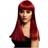 Smiffys Fever Alexia Wig Ruby Red