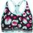 Under Armour Crossback Printed Sports Bra - Black/Breeze