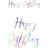 PartyDeco Garlands Happy Birthday Iridescent