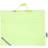 Diverse Skoletaske, dybde 9 cm, str. 36x29 cm, fluorescerende gul, 1 stk