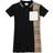 Burberry Vintage Check Panel Cotton Piqué Polo Shirt Dress - Black (80423551)