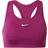 NIKE Swoosh Medium-Support 1-Piece Pad Sports Bra - Sangria/White