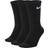 NIKE Everyday Lightweight Training Crew Socks 3-pack - Black/White