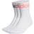 Adidas Originals Fold-Cuff Crew Socks 3-pack - White/Quiet Crimson