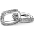 Pandora Me Styling Pavé Double Link Charm - Silver/Transparent