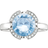 Thomas Sabo Signature Line Pavé Ring - Silver/Light Blue/Transperant