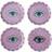 Jonathan Adler Fleur Coaster 10.1cm 4pcs