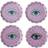 Jonathan Adler Fleur Glasbrik 10.1cm 4stk