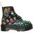 Dr. Martens Sinclair Leather Platform - Black Floral Mash Up Backhand