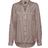 Vero Moda Bumpy Long Sleeved Shirt - Off White/Brown