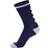 Hummel Elite Indoor Low Socks Unisex - Navy/White