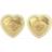 Guess That's Amore Stud Earrings - Gold/Transparent