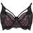 Pour Moi Dark Romance Underwired Bra - Black/Pink