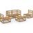 vidaXL 3075387 Loungeset, 1 Bord inkl. 4 Soffor