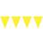 Folat Gul mini flagbanner. 3 m