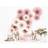 PartyDeco Rosetter, beige 3 stk