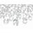 PartyDeco Diamant konfetti 20mm Transparent Klar