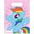 Procos festtasker My Little Pony 22 cm pink/blå 6 stk