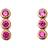 Pico Paige Stud Earrings - Gold/Pink