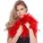 Folat Feather Boa Red